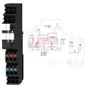 AMG ELM-6D CO modul elektronického jištění, 6A, 24VDC, LED indikace stavu, svorky PUSH-IN, š=18,3mm (2082440000)