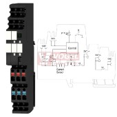 AMG ELM-10D CO modul elektronického jištění, 10A, 24VDC, LED indikace stavu, svorky PUSH-IN, š=18,3mm (2082470000)