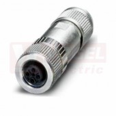 AB-C4-M12FSD-SH  konektor M12/4-pin, zásuvka, kódování D, přímá,barevné kódování EtherCAT, ETHERNET/IP, PROFINET; Cat.5 podle ISO/IEC 11801, beznástrojová montáž, pro vodiče 26-22AWG, sevření kabelu 4-8mm  (22261016)
