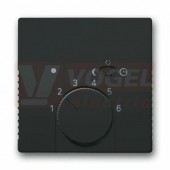 2CKA001710A3630 Kryt termostatu prostorového s otočným ovládáním; antracitová; 1795-81 - Future linear, Solo, Solo carat