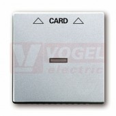 2CKA001710A3670 Kryt spínače kartového s čirým průzorem; hliníková stříbrná; 1792-83 - Future linear