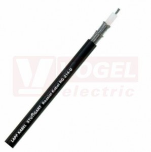 Kabel koaxiální RG 214/U, plášť PVC černý, impedance 50 Ohm (2170006)