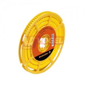 CLI C 2-4 GE/SW PET. CD návlečka s popisem " z/ž země v kruhu"  žlutá/černá horiz. na označení vodičů a kabelů 4-10 mm, vel. 4x7 mm (cívka 250ks) (1568261747)