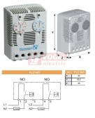 FLZ 543 0..60°C dvojitý termostat, 2xNO mžik.kontakt, 240VAC/10A (7940025829)