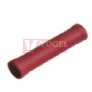 SIK 1,5 Lisovací spojka izolovaná sériová,  0,5-1,5mm2, izolace PVC červená, tepl.stálost -10 až +75°C