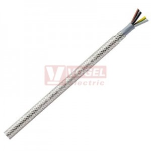Ölflex Classic 100 CY NCC  4G 10,0  kabel flexibilní stíněný, transparentní plášť, barevné žíly se ze/žl