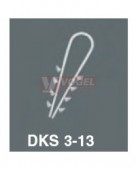 Příchytka Schnabl DKS 3-13 pro jeden kabel (Schnabl na omítku), materiál PA 6 bezhalogen, UV stabilní, teplotní rozsah -20..+85°C (Schnabl 3002)
