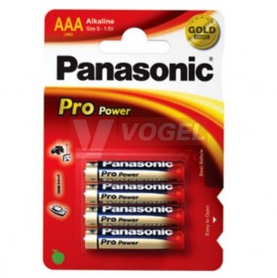 Baterie  1,50 V LR03 mikro alkalická "Panasonic Pro Power" (blistr/2ks)(vel.AAA)