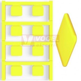 CC 15/17 K MC NE GE MultiCard, značení přístrojů ClipCard, štítek 15x17mm, žlutý, samolepící, materiál Polyamide 66 (1131920000)