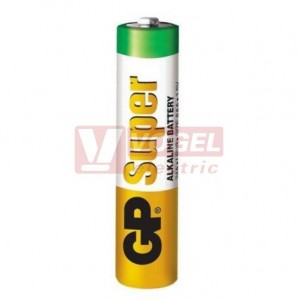 Baterie  1,50 V LR03 mikro alkalická, AAA, GP Super Alkaline, shrink/2ks