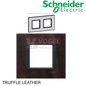 MGU680047P2 Krycí rámeček 2-nás., Truffle leather (UNICA Class)