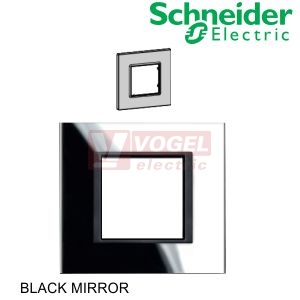 MGU680027C1 Krycí rámeček 1-nás., Black mirror (UNICA Class) - VÝROBA UKONČENA