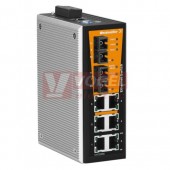 IE-SW-VL08MT-6TX-2SCS ethernetový Switch ValueLine, řízený, 6xRJ45, 2xSC optický port 10/100MBit/s, 12-60VDC, IP30, š 53,6mm, -40..+75°C (1241020000)