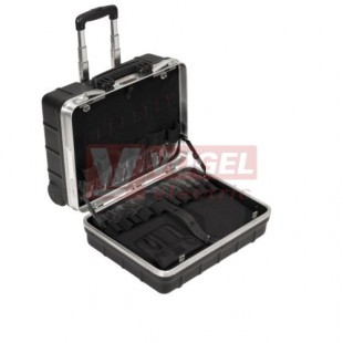 Top Case "AKCE" plastový kufr, prázdný, k dovybavení, teleskopická rukojeť, kolečka, švh 465x352x255mm, barva černá (1345330000)