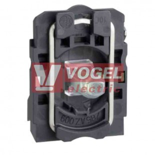 ZB5AW0B11 NEW Polosestava objímky  24VAC/DC LED BÍ, kontakty 1xNO, šroubové přip.svorky  - UNIVERZÁLNÍ pro všechny barvy ZB5AWxx, ZB4BW.., ZB5AVxx a ZB4BVxx