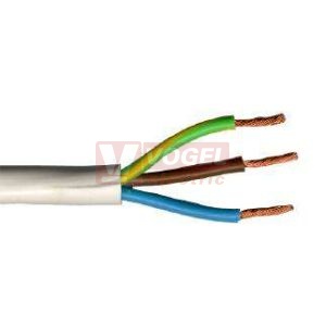 CYSY 3G 0,75 BÍ (ZŽ,M,H) H05VV-F ohebný kabel