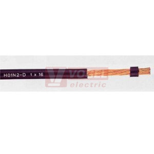 CGZ 1 x 25mm2 vodič pryžový, do 145A, Un 100V, H01N2-D 1x25