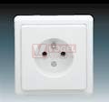 5517-2389 B1 Zásuvka jednonásobná, chráněná; jasně bílá - Classic