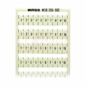 209-502 WSB-popisovací štítek WAGO 1...10, barva bílá, WAGO