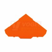 280-321 koncová bočnice/přepážka pro třípatrové svorky, tl.1mm, oranžová WAGO