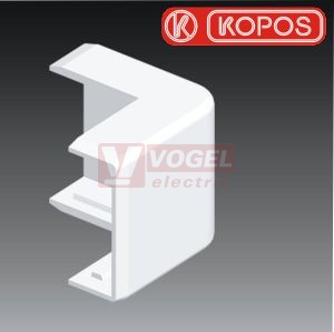 Kryt roh vnější 8712/2 pro LV 40x15, bílý RAL9003