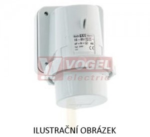 Přívodka nástěnná 4P  16A 400V IP67 6h Bals 2489, šroubová, GT