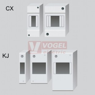 KJ-4 Převlečný kryt možnost plombování, počet řad 1, počet modulů v řadě 4, materiál, plast (39)