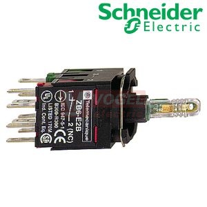 ZB6ZB55B Polosestava kontaktů, 12...24V, 1 Z + 1 V - žlutá, konektor Faston 2,8x0,5mm