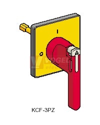 KCF3PZ Vario Ovládací RU/ŽL 90x90mm uzamyk., montáž na 4 šrouby pro pro V5-V6