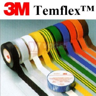 Páska izolační 15mmx10m ČE PVC, 3M Temflex 1300, pevnost tahu 20N/10mm, tepl.rozsah 0-90°C  VÝROBA UKONČENA > nahradit na řadu Temflex 165