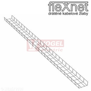 Žlab drátěný 140x 60 FN140 GZ Flexnet, 1ks=2,5m, š=140,v=60,l=2500mm, galvanický zinek