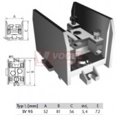 SV95 svorkovnice pro hlavní stoupací vedení 1P, (1x16-95,4x6-16mm2)