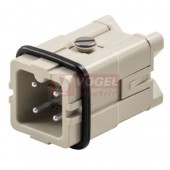 Konektor   3+1pin V 16A/250V HDC-HA-3MS, šroubový 3P+PE (1498100000)