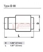 Pojistka E33/DIII  50A gR    500VAC (SIBA 1000707)