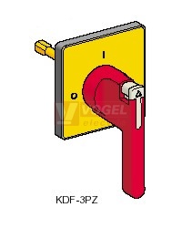 KDF3PZ Vario Ovládač RU/ŽL 90x90mm neuzamyk., montáž na 4 šrouby pro V5-V6