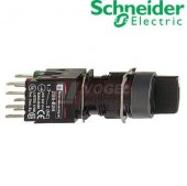 XB6AD235B Kompletní ovládač otočný I-O-II, 3 polohy, 1 Z + 1 V - černá