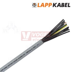 Ölflex Classic 110  12G  2,5 kabel flexibilní, plášť PVC šedý, čísl.žíly se ze/žl (1119412)