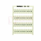 209-702 popisovací karta WSB, s potiskem 1-10, nacvaknutí, barva bílá WAGO