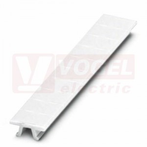 ZB 6 označovací štítky, bez potisku, bílé, montáž nacvaknutím, š 6,2mm, popis.pole 6,15x10,5mm (1 balení = 10 kusů) (1051003)