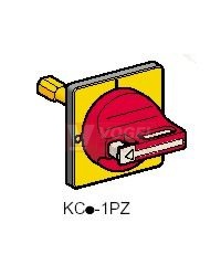 KCD1PZ Vario Ovládač RU/ŽL 60x60mm uzamyk., montáž otvor pr.22mm  pro VN12,20 a V02-V2
