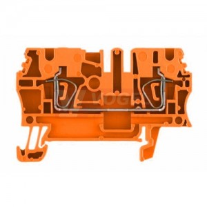 ZDU 2,5 OR svorka pružinová, oranžová, připojení kotevní svorkou, 800V/24A, š=5,1mm (1636780000)