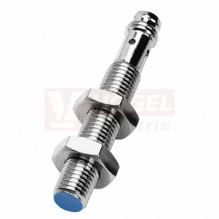 IM08-1B5PS-ZT1 Indukční snímač M8, 10-30VDC, mosaz, Sn=1,5mm, stíněný, konektor M8/3pin, PNP/NO, 3-vodič, spínací frekvence 3000Hz, délka 50mm, závit 35,3mm, IP67 (6020219)