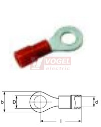 RF-M2,5    Oko lisovací s izolací PVC (0,5-1,5mm2)