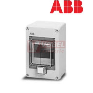 Rozvodnice   4M IP55 1ř Europa   12644 povrchová/průhl.dveře, plastová šedá RAL7035 (bez N a PE svorek)