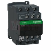 LC1D12BD      Stykač 3P 12A AC-3, 24V DC, pom.kont. 1"Z"+1"V" šroub.svorky, cívka s odruš.modulem