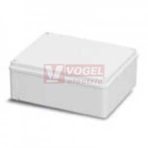Krabice 220x170x 80mm, IP55 (00856) termoplast, bez vývodek
