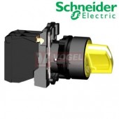 XB5AK125M5 Ovládač otočný prosvětlený s LED, 1 Z + 1 V, 230..240V -oranžový
