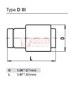 Pojistka E33/DIII  35A gR    500VAC (SIBA 1000707)