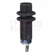 XS4P18MA230 Indukční čidlo M18, plast, Sn=8mm, 24…240VAC/DC, délka těla 60mm, nestíněný, NO, kabel 2m, IP68