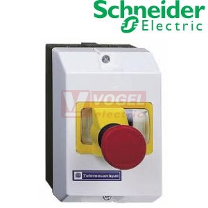 GV2K031 Hlavice ovladací hřibová STOP, rudá pr.40mm, odjišť.pootočením, IP55 (pro skříňky GV2MCxx), včetně sady těsnění IP55